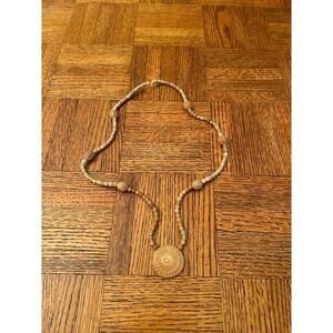 Vintage clay beaded necklace